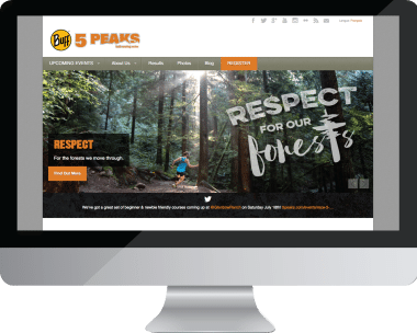 5 Peaks Home on desktop