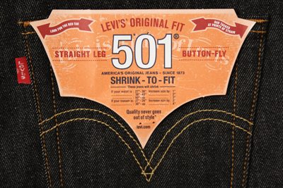 Levi 501 Shrink to Fit
