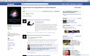 Screen Capture of Digital Planet on Facebook